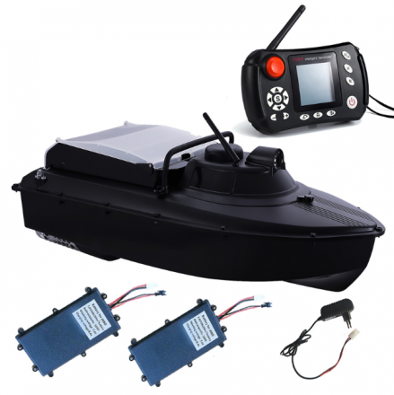 Прикормочный кораблик Jabo 2 эхолот, GPS автопилот