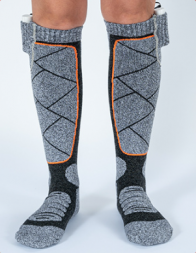 Термоноски Get Socks Y3 серо-чёрные 4000 мАч